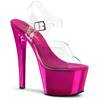 Pleaser - SKY308 Sandale à bride à la cheville, Pole dance chaussures - Chaussures de pole dance - Rose/Transparent Product image